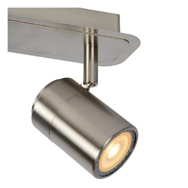 Lucide LENNERT - Plafondspot - LED Dimb. - GU10 - 2x5W 3000K - Mat chroom - detail 2